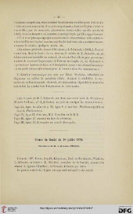 Séance du Comité du  10 juillet 1876