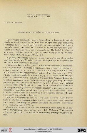 15: Pałac sanguszków w lubartowie