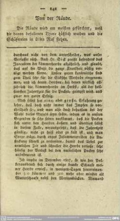 Von der Räude