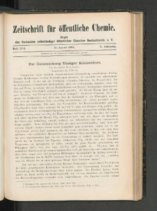 Heft XVI. 30. August 1904.