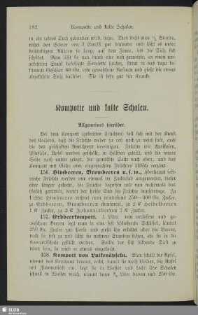 Kompotte und kalte Schalen