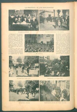 La protesta de los estudiantes