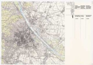 Wiener Internationale Gartenschau, Donaupark (WIG) 1964, Wien: Stadtplan von Wien zur Wiener Internationalen Gartenschau 1974, 1:50000