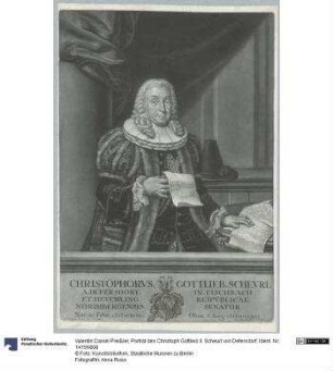 Porträt des Christoph Gottlieb II. Scheurl von Defersdorf