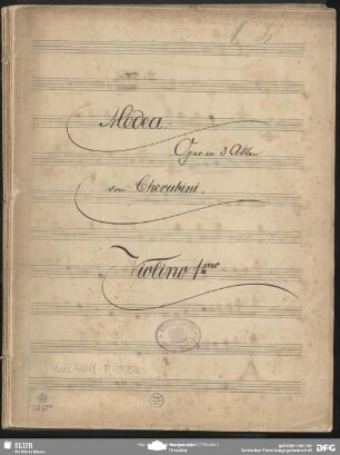 [2]: Instrumentalstimmen (Streichinstrumente) - Mus.4011-F-505a