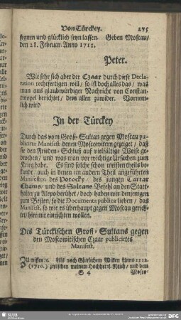 In der Türckey