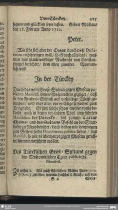 In der Türckey