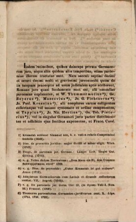 De veterum Germanorum jure consuetudinario, paroemiarum habita ratione : Diss. inaug.