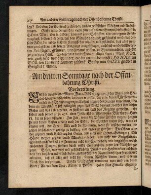 210-230, Am dritten Sonntage nach der Offenbahrung Christi