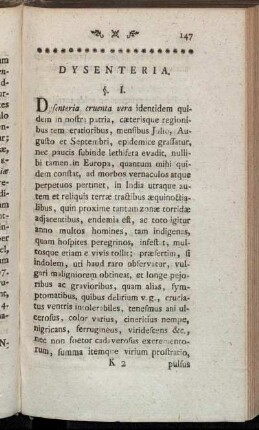 Dysenteria.