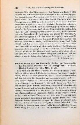 311-312 [Rezension] Michel, Anton, Humbert und Kerullarios; 1. Band