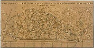 Fischer, Theodor; Reutlingen; Baulinienplan Achalmgebiet - zwischen Karlstrasse - Siberburgstrasse u. Burgstrasse (Bebauungsplan)