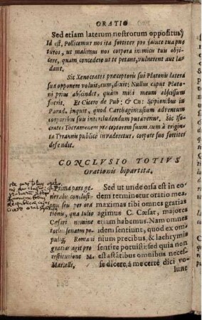 Conclusio Totius Orationis bipartita