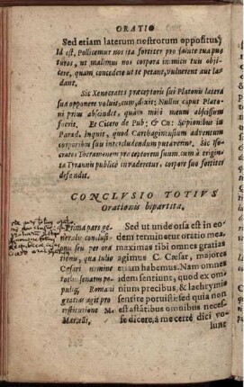 Conclusio Totius Orationis bipartita