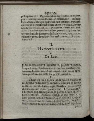 II. Hypotheses