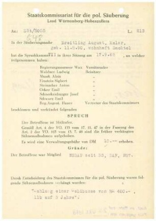 Breitling, August