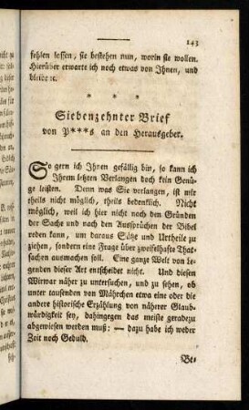 143-160, Siebenzehnter Brief