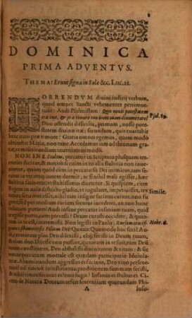 R. P. Ioannis Osorii, Lvsitani, Societatis Iesv, Concionvm Epitome. [1], Pars Hyemalis : Ab Adventu usque ad Pascha