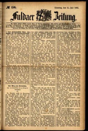 Ausgabe vom Dienstag, den 11. Juli 1882.