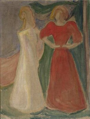 Zwei Mädchen. Fries für die Kammerspiele von Max Reinhardt in Berlin