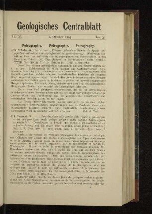 1. Oktober 1903 No. 3.