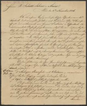 Brief an B. Schott's Söhne : 04.11.1826