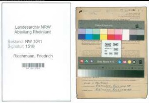 Entnazifizierung Friedrich Riechmann , geb. 07.06.1893 (Beamter)