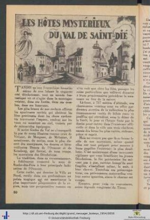 Les Hôtes mystériuex du Val de Saint-Dié.