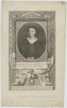 Bildnis der Isabella Clara von Österreich, Herzogin von Mantua