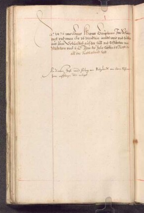 Anno 1476 …