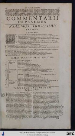 Psalmus Trigesimus Primus.