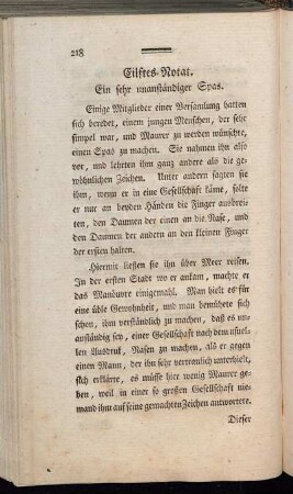 Eilftes Notat. - Zwanzigstes Notat.