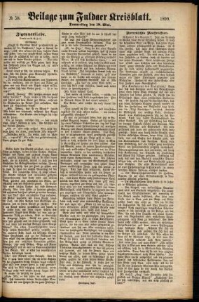 Zweite Ausgabe vom Donnerstag, den 18. Mai 1899.