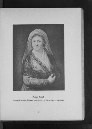 Susanna Katharine Schramm, geb. Krohn. (17. März 1746 - 8. Mai 1830)