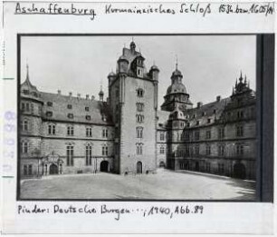 Aschaffenburg: Schloss, Hofansicht