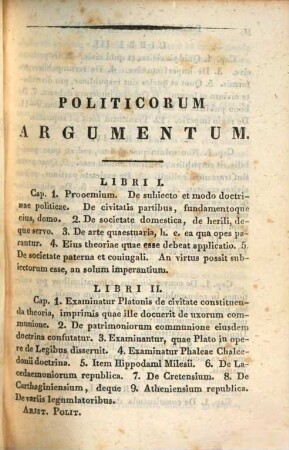 Aristotelus Politika kai oikonomika : ad optimorum librorum fidem accurate edita = Aristotelis Politicorum Libri VIII. Et Oeconomica