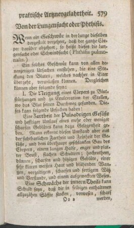 Von der Lungensucht oder Phthisis.