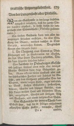 Von der Lungensucht oder Phthisis.