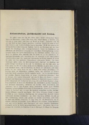 Kakaoproduktion, Zwischenhandel und Konsum.