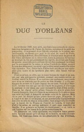 Le duc d'Orléans