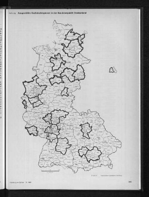 Ausgewählte Großstadtregionen in der Bundesrepublik Deutschland
