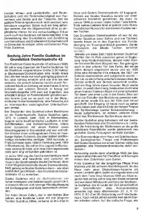 Sechzig Jahre Familie Gudehus im Grundstück Oesterleystraße 42