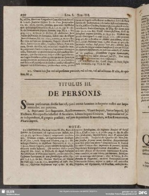 Titulus III. De Personis