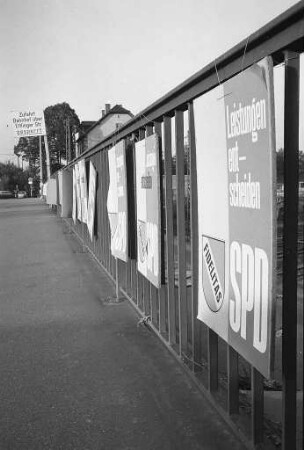 Wahlwerbung zur Kommunalwahl am 20. Oktober 1968.