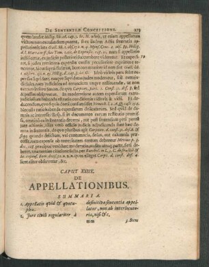 Caput XXIIX. De Appellationibus