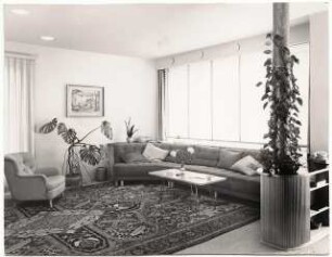 Wohnhaus Dr. R., Heidelberg: Sofaecke im Wohnzimmer