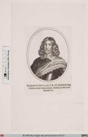 Bildnis Robert Douglas (1651 Frhr. zu Skälby, 1654 Graf zu Skänninge)