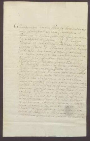 Procuratorium des Christoph Philipp von Hohenfeld für den Vikar Zeller zu Speyer.