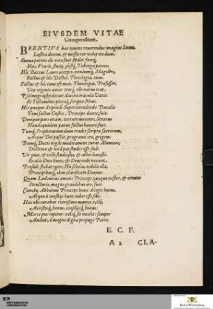 Eiusdem Vitae Compendium