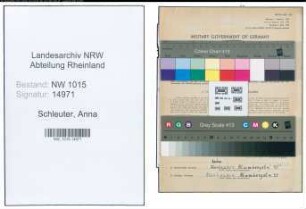 Entnazifizierung Anna Schleuter , geb. 05.04.1912 ()